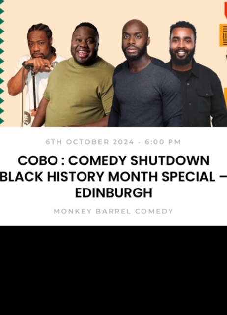 Kat stars in Comedy Shutdown BHM special in Edinburgh Sun 6 Oct « GeeStor